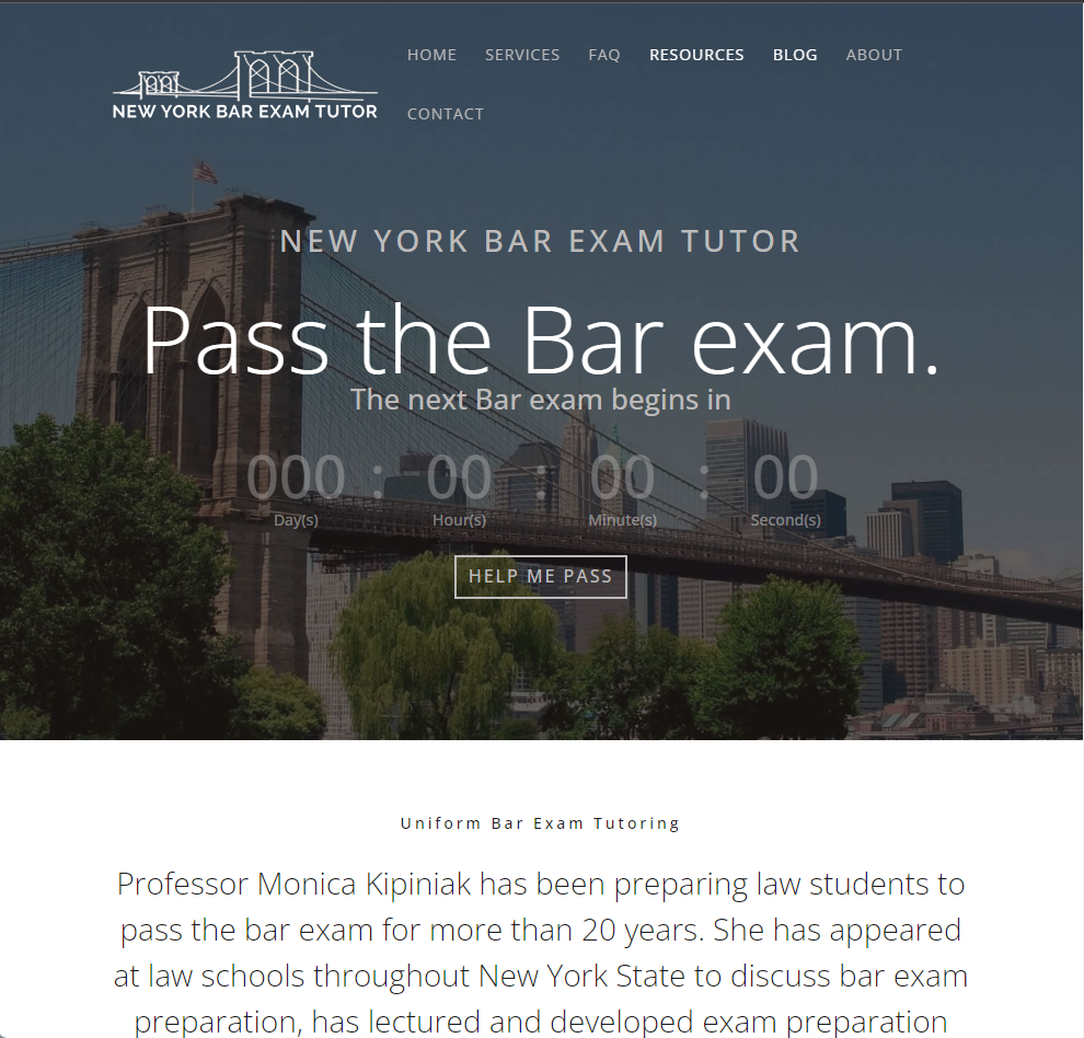 New York Bar Exam Tutor